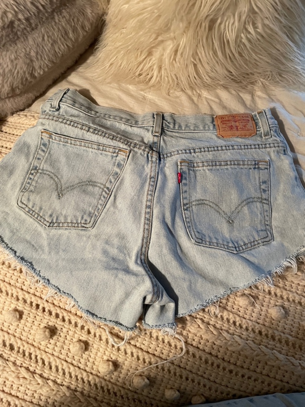 Levi's Vintage 550 High-Rise Denim Cutoff Shorts